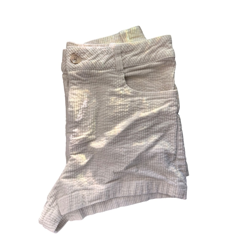 O'Neill Corduroy Shorts Women 28 Cream Excellent High Rise Boho Surf Style - Picture 4 of 8